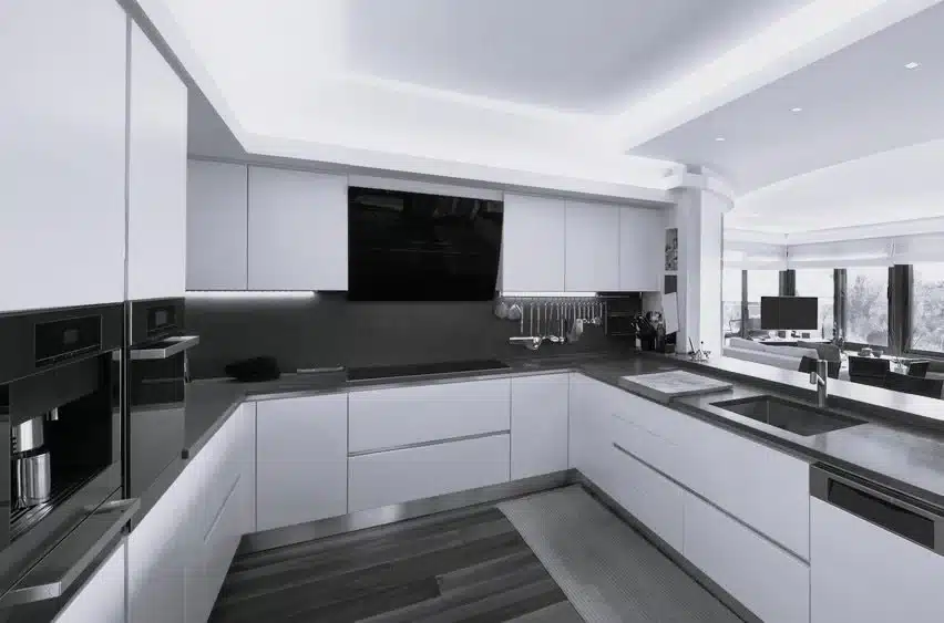 Contemporary kitchen and bath remodel, Seattle